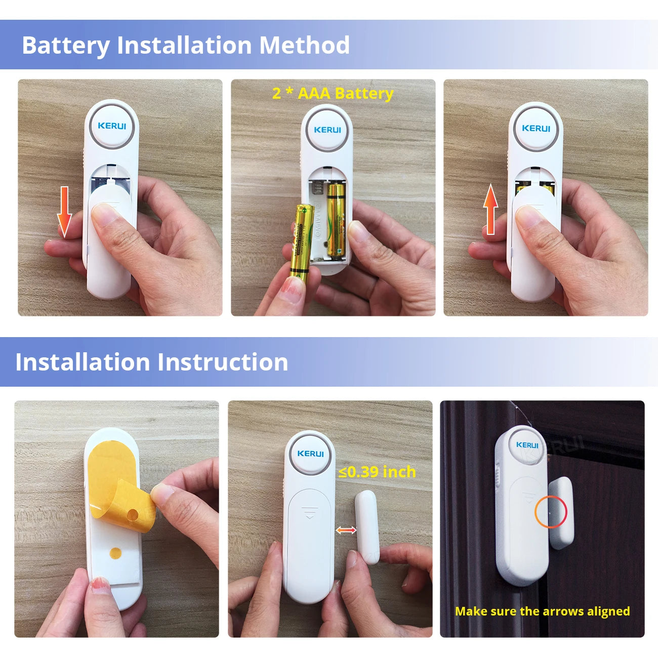 KERUI D121 Wireless Door Window Magnetic Sensor Alarm