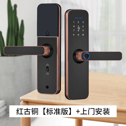 Wooden Door Fingerprint Lock Inner Door Password Lock Digital Smart Door Lock