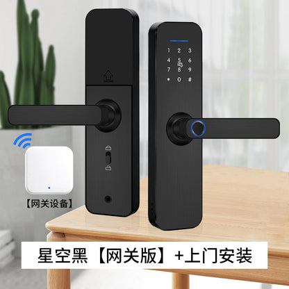 Wooden Door Fingerprint Lock Inner Door Password Lock Digital Smart Door Lock