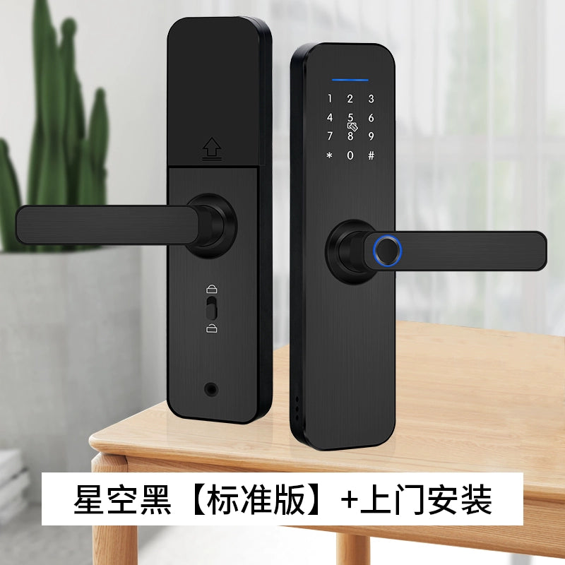 Wooden Door Fingerprint Lock Inner Door Password Lock Digital Smart Door Lock