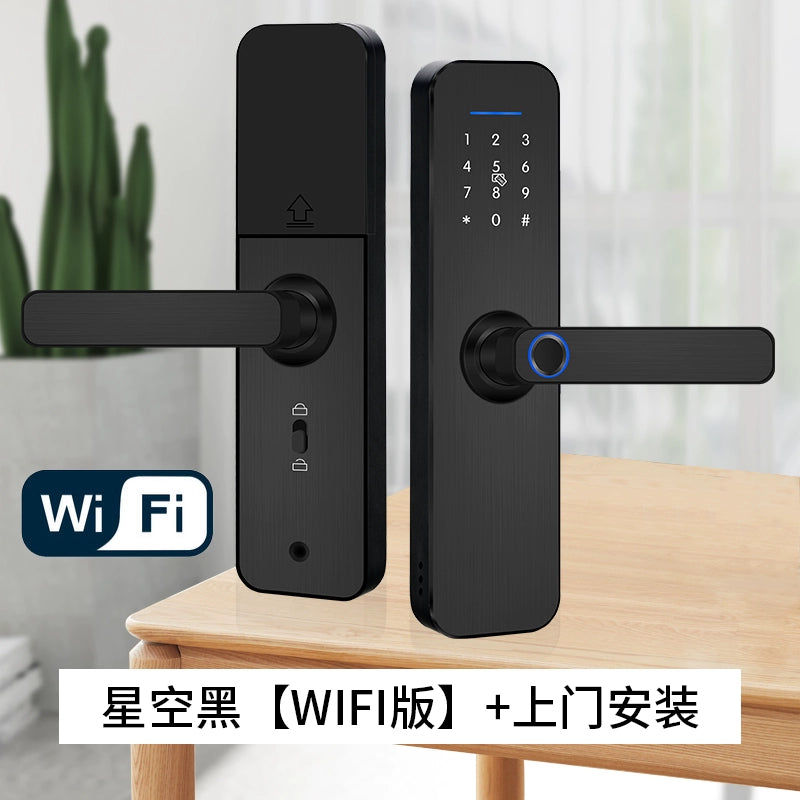 Wooden Door Fingerprint Lock Inner Door Password Lock Digital Smart Door Lock