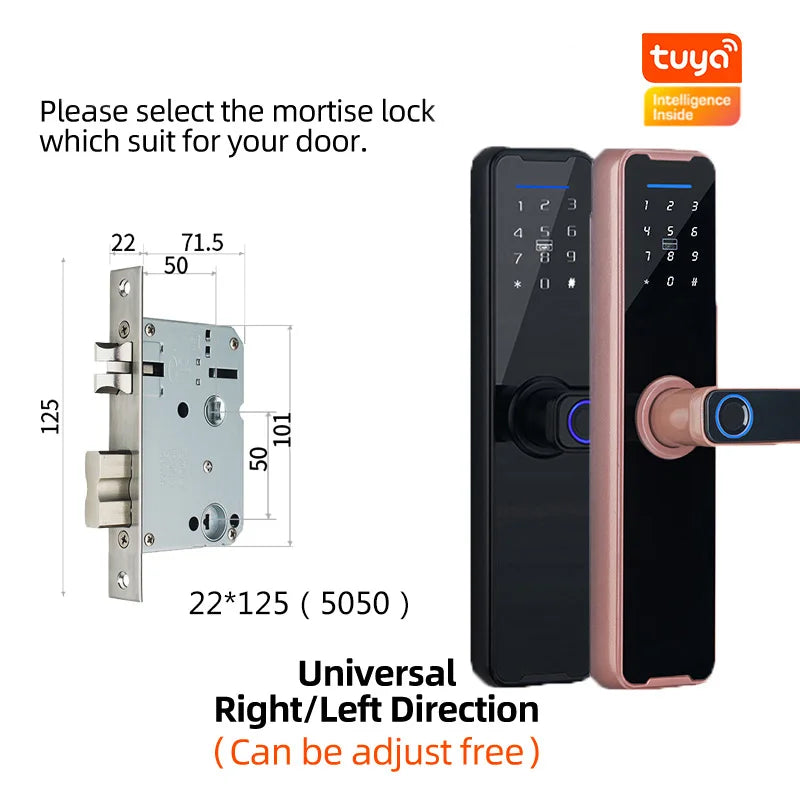 PHIPULO Tuya Digital Electronic Lock Smart Door