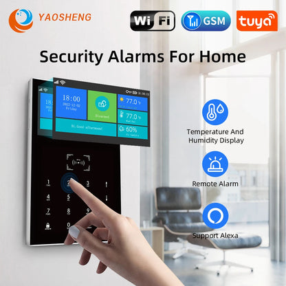 Tuya Smart Home Alarm System Wireless Home Alarm Support Alexa & Google Home