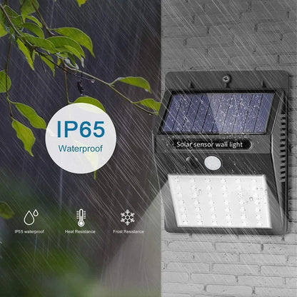 30 LED Solar Lights PIR Motion Sensor Wall Light