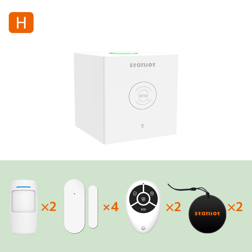 Staniot WiFi Alarm System Kit SecCube 3 Tuya Smart Home Security Protection