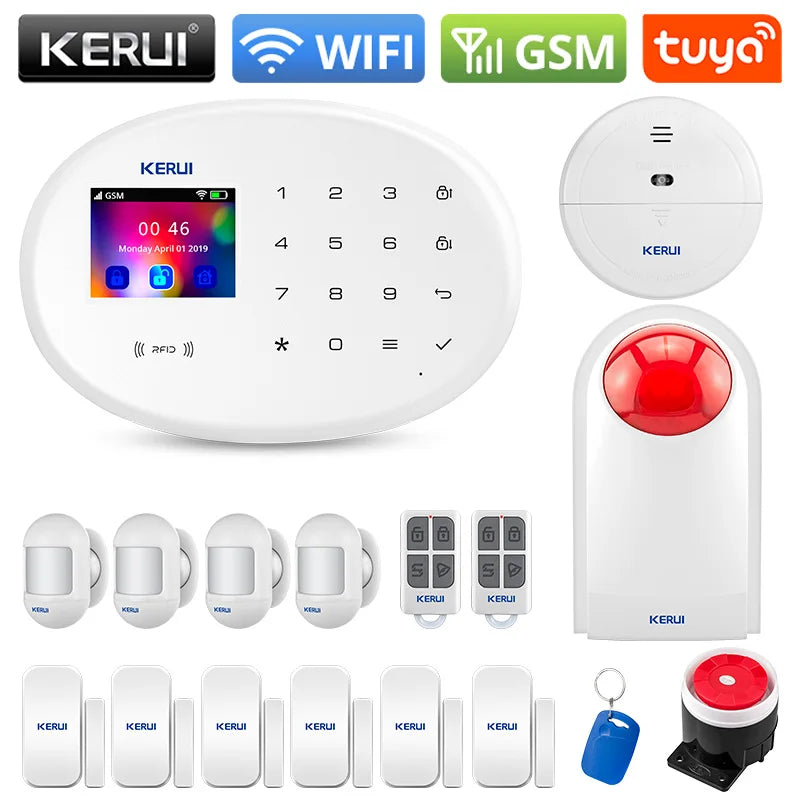 KERUI W202 Alarm System Smart Tuya Home Security WIFI 2G GSM