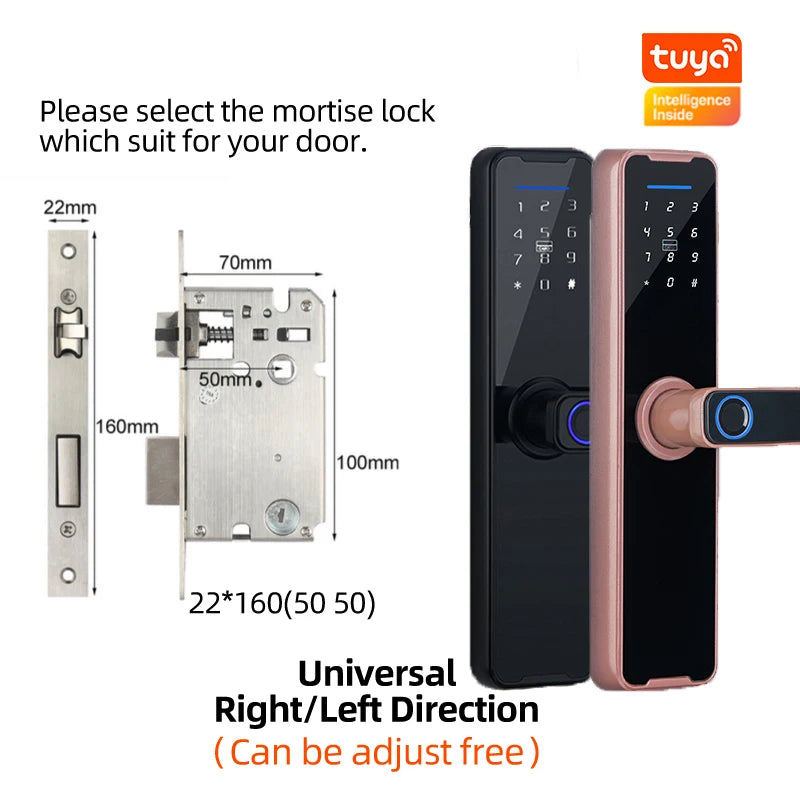 PHIPULO Tuya Digital Electronic Lock Smart Door