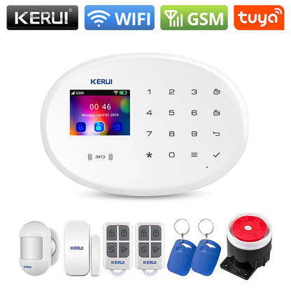 KERUI W202 Alarm System Smart Tuya Home Security WIFI 2G GSM