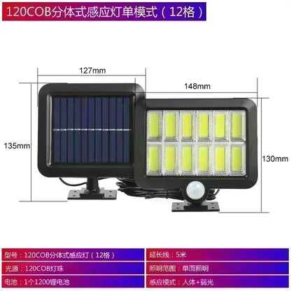 COB LED Solar Light Outdoor PIR Motion Sensor