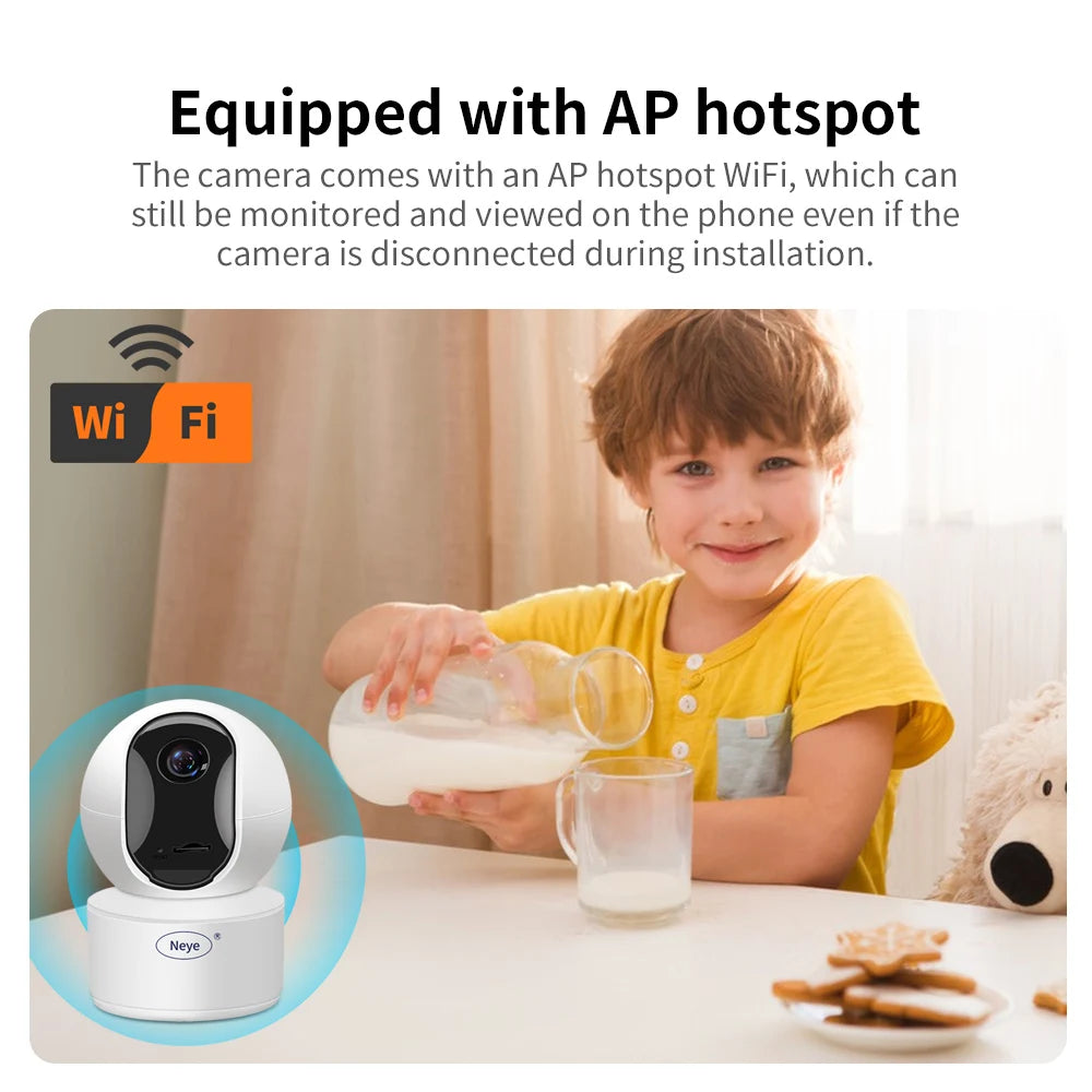 8MP 4K WiFi Security Camera Home Indoor Baby