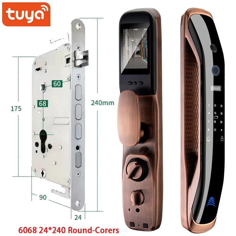 New Biometric Fingerprint Lock Security Smart Door Lock Password Electronic Locks