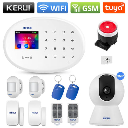 KERUI W202 Alarm System Smart Tuya Home Security WIFI 2G GSM