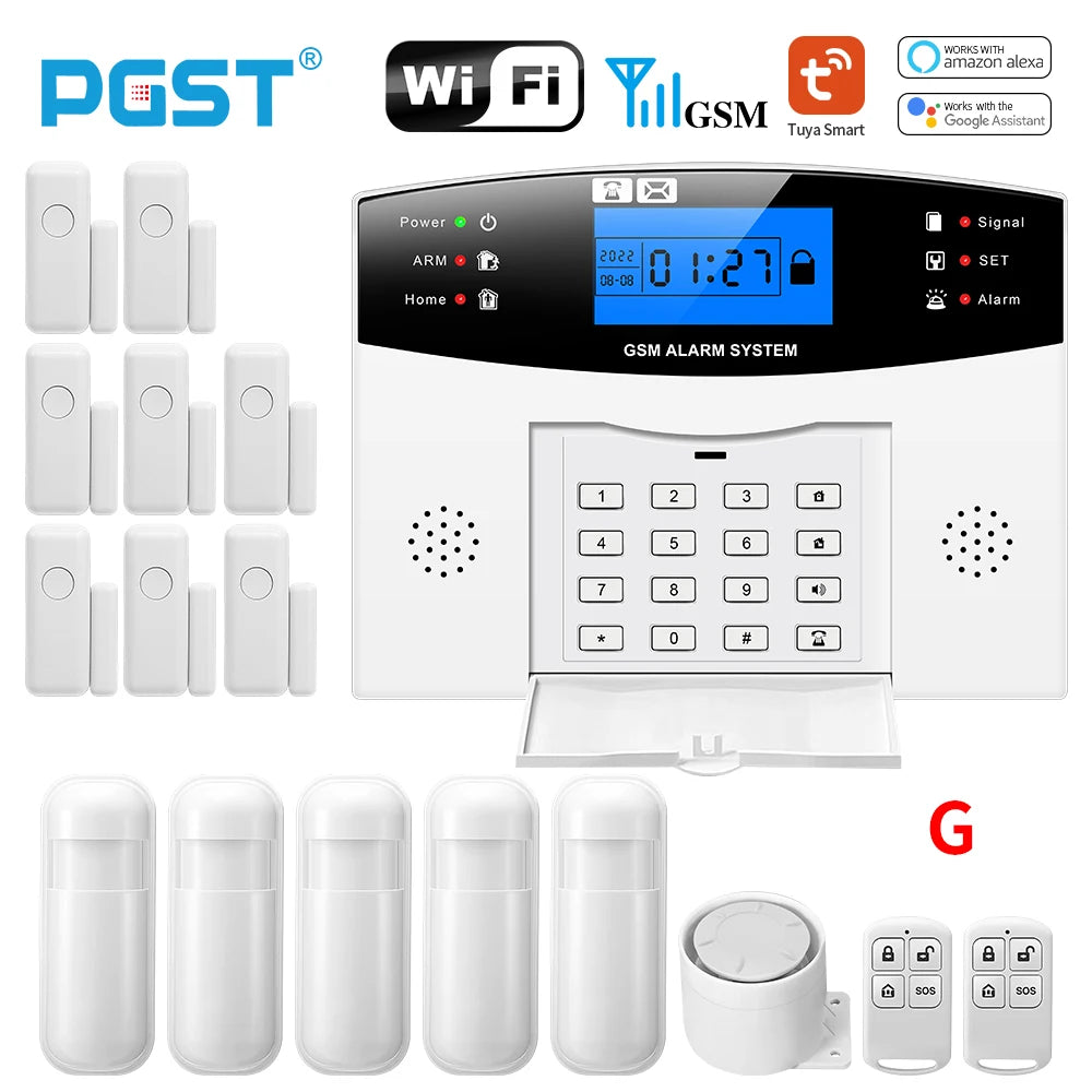 PGST PG505 Keypad GSM Alarm Security 433MHz Wireless Smart Home