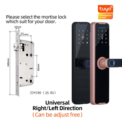 PHIPULO Tuya Digital Electronic Lock Smart Door