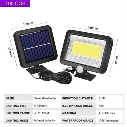 COB LED Solar Light Outdoor PIR Motion Sensor