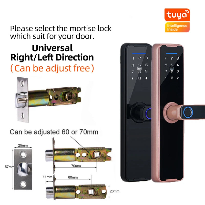 PHIPULO Tuya Digital Electronic Lock Smart Door