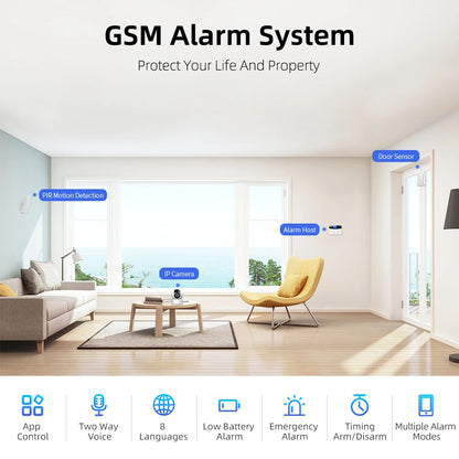 PGST PG505 Keypad GSM Alarm Security 433MHz Wireless Smart Home