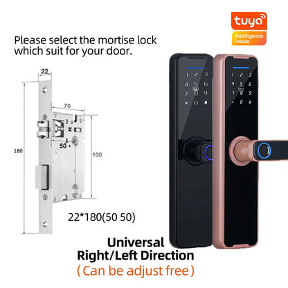 PHIPULO Tuya Digital Electronic Lock Smart Door