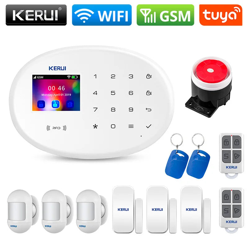 KERUI W202 Alarm System Smart Tuya Home Security WIFI 2G GSM