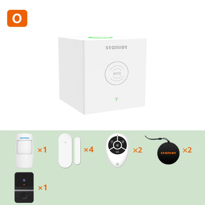 Staniot WiFi Alarm System Kit SecCube 3 Tuya Smart Home Security Protection